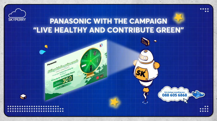 Panasonic with the campaign "live healthy and contribute green"