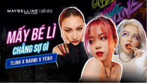 Maybeline's "Mấy bé lì" campaign poster