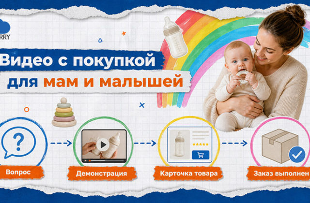 Как создавать видео с покупкой для товаров мам и малышей